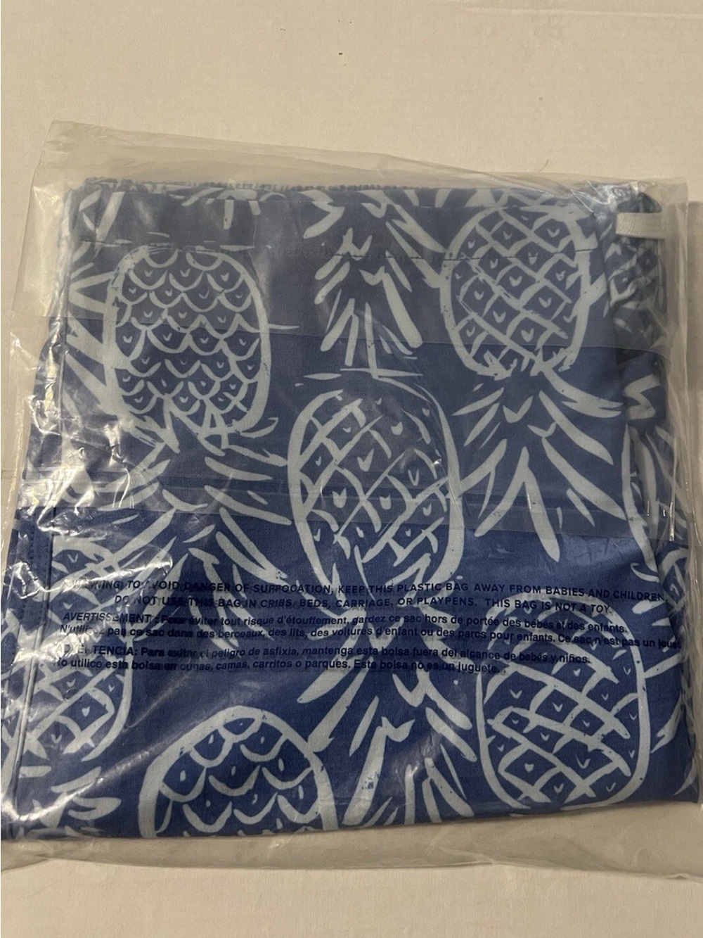Chubbies Navy and White Pineapple Print Swim Trunks - Picture 3 of 8